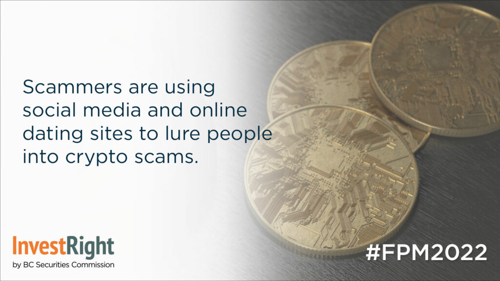 Scammers are using social media and online dating sites to lure people into crypto scams.